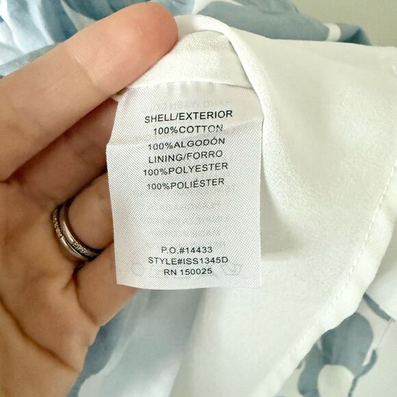 Jacquie The Label Tiered Dress with Ruffle Sleeve in Gray & White Floral- Size S - Picture 7 of 7